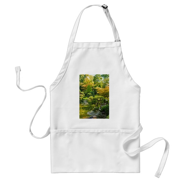 Japanische Gartenmalerei Effekt Landschaft Schürze (Vorne)
