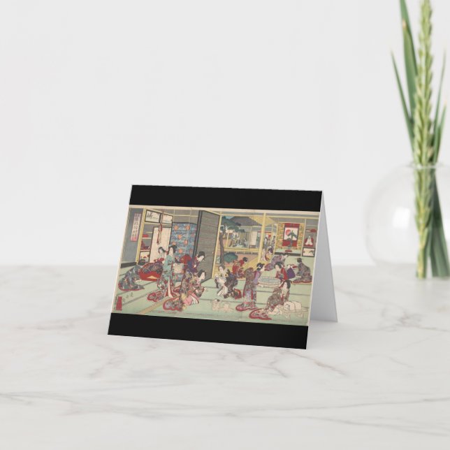 Japanische Geburtszeremonie - notecard Karte (Vorderseite)