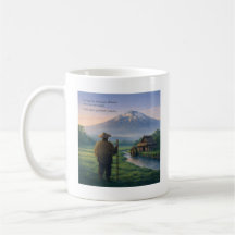 Japanische Gedicht-Kunst-Tasse – Nostalgische Land