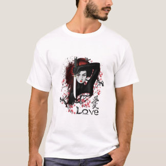JAPANISCHE GEISHA ASSASSIN NINJA MIT SCHWERPUNKT T-Shirt
