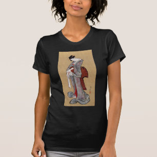 Japanische Geisha-Frau, Hokusai, Ukiyo-e T-Shirt