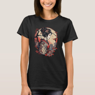 Japanische Geisha Girl und Kimono Japan Art and Pa T-Shirt
