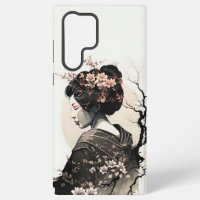 Japanische Geisha Ink Art Sakura - 