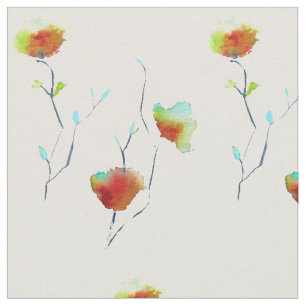 Japanische Geisha mit rosa Blüte niedliche Kunst Stoff