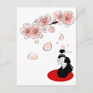Japanische Geisha Postkarte