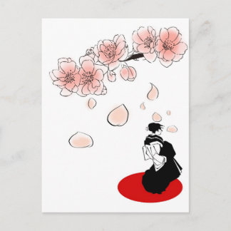 Japanische Geisha Postkarte
