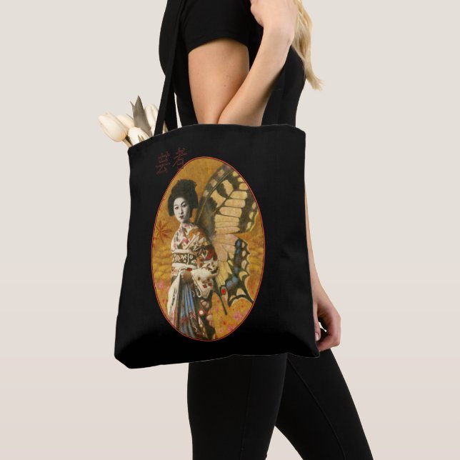 Japanische Geisha über Print Tote Bag (Von Nahem)