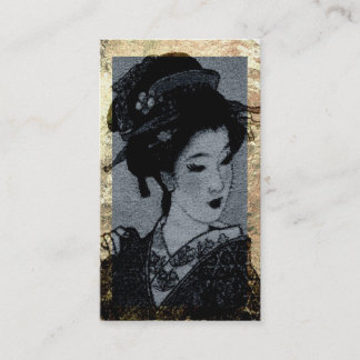 Japanische Geisha-Visitenkarte-Geschäfts-Karte Visitenkarte