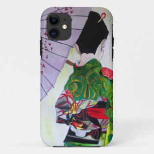 Japanische Geishakunst mit Kimono und Regenschirm Case-Mate iPhone Hülle
