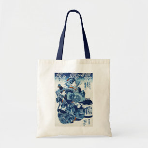 Japanische Geisya Frau, Kuniyoshi, Ukiyo-e Tragetasche