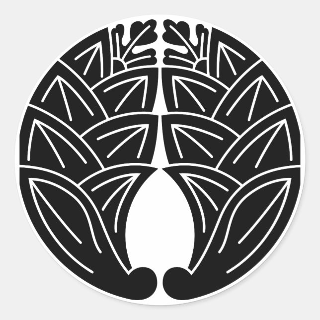 Japanische Gingers Runder Aufkleber (Vorderseite)