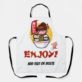 Japanische Girl-Figur Schürze