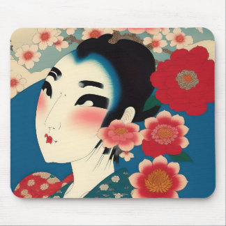 Japanische Girl-Maus Mousepad