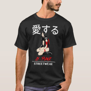 Japanische Girl Warrior Cyber Punk Streetwear T-Shirt