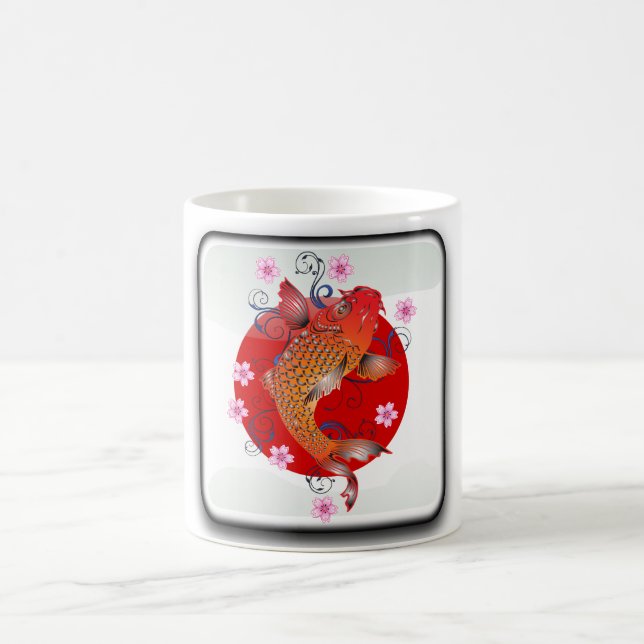 Japanische glatte Flagge Kaffeetasse (Mittel)