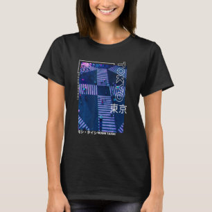 Japanische Glitch Cyberpunk Tokyo Streetwear Aesth T-Shirt