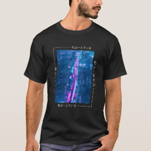 Japanische Glitch Cyberpunk Tokyo Streetwear Aesth T-Shirt