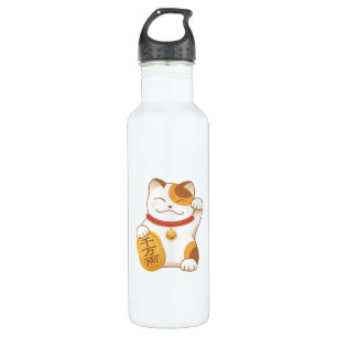 Japanische glückliche Kaliko-Katze, Maneki Neko Trinkflasche
