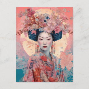 Japanische Goddess Fantasy Art Postcard Postkarte