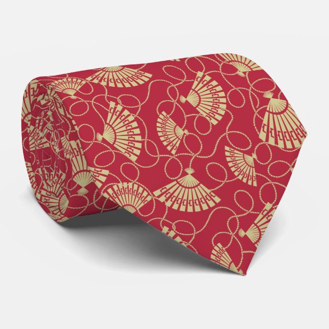 Japanische Goldfans in Rot Krawatte (Gerollt)