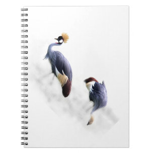 Japanische Gray Crowned Cranes Notizblock