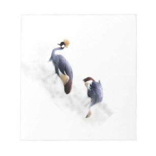 Japanische Gray Crowned Cranes Notizblock
