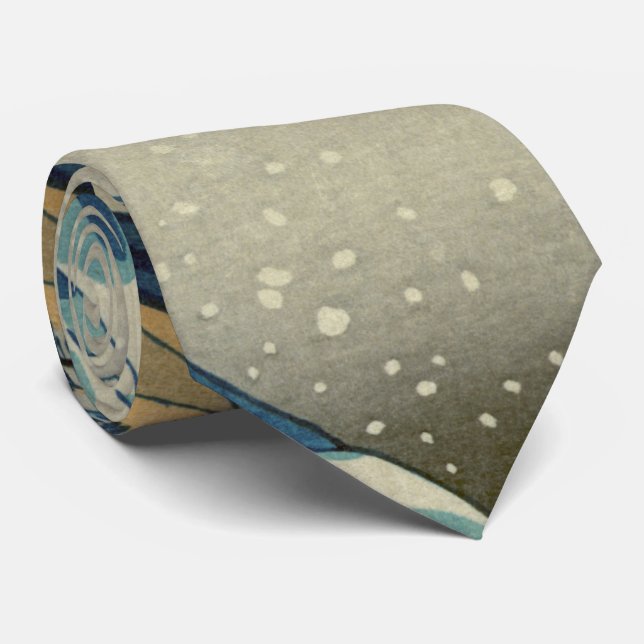 Japanische große Welle weg von Kanagawa durch Krawatte (Gerollt)