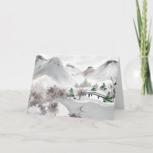 Japanische Haiku Art Grußkarte Karte