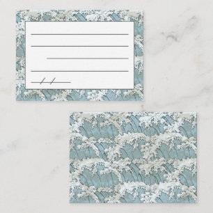 Japanische Haiku Gedicht-Note-Karte Visitenkarte