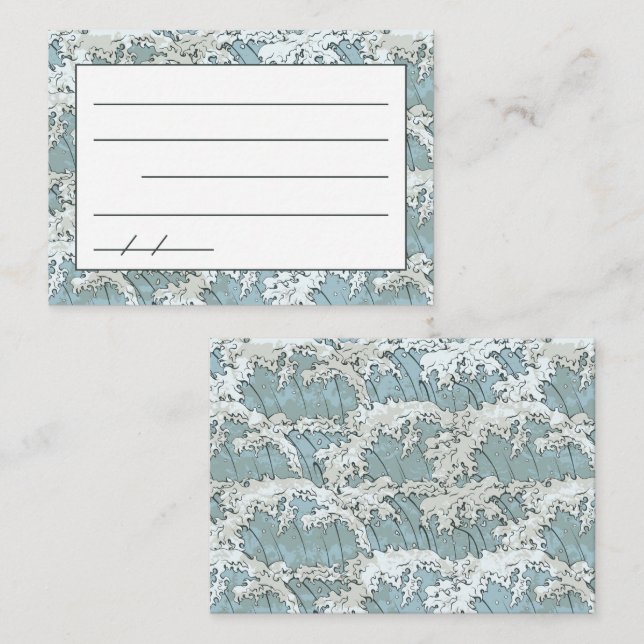 Japanische Haiku Gedicht-Note-Karte Visitenkarte (Vorne/Hinten)