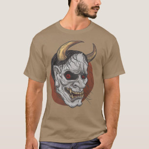 Japanische Hannya Mask Dämon oder oni ästhetische  T-Shirt