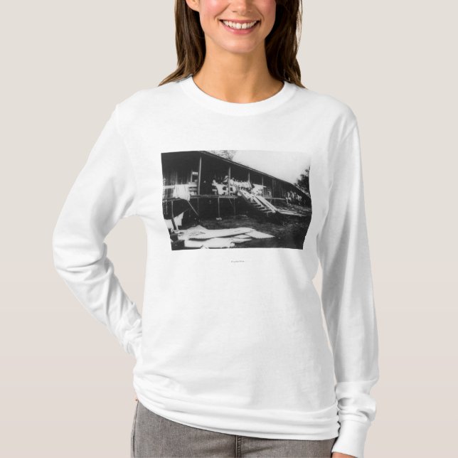 Japanische Häuser in Hawaii-Fotografie T-Shirt (Vorderseite)