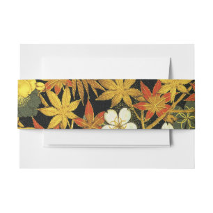 Japanische Herbstblätter Antique Botanical Einladungsbanderole