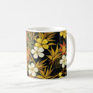 Japanische Herbstblätter Antique Botanical Kaffeetasse