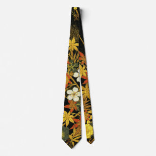 Japanische Herbstblätter Antique Botanical Krawatte