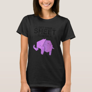 Japanische Herkunft und farbenfrohe Kirigami Origa T-Shirt