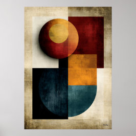 Japanische himmlische geometrische abstrakte Wandk Poster