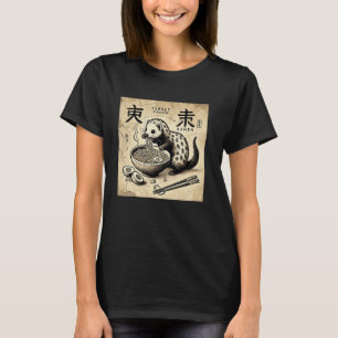 Japanische Höhlenkunst Noodles Lover Wildlife Ferr T-Shirt