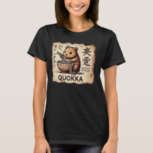 Japanische Höhlenkunst Nudelliebhaber Wildlife Süß T-Shirt