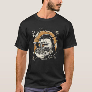 Japanische Höhlenkunst Wildlife Nudelliebhaber Ott T-Shirt
