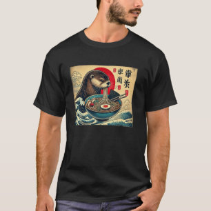 Japanische Höhlenkunst Wildlife Nudelliebhaber Ott T-Shirt