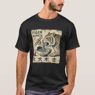 Japanische Höhlenkunst Wildlife Nudelliebhaber Tig T-Shirt