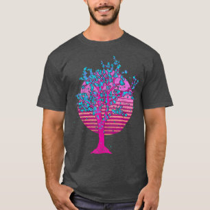 Japanische Hübsche Blume Sakura 90er Vaporwave Che T-Shirt