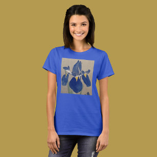 Japanische Iris aus dem 19. Jahrhundert gestrichen T-Shirt