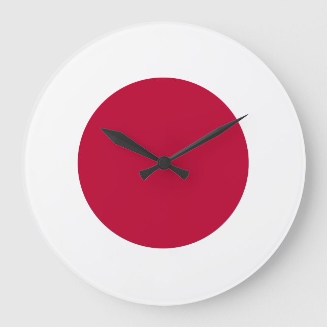 Japanische (japanische) Flagge Große Wanduhr (Vorderseite)