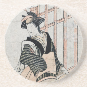 Japanische Kabuki-Theater-Unterlagen Sandstein Untersetzer