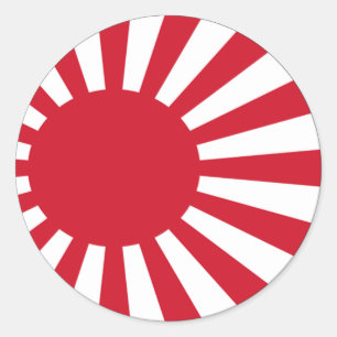 Japanische Kaiserflagge Euro Aufkleber