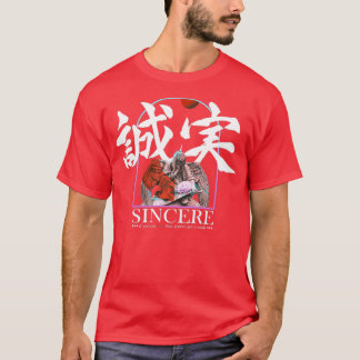 Japanische Kalligraphie von Sincere T-Shirt