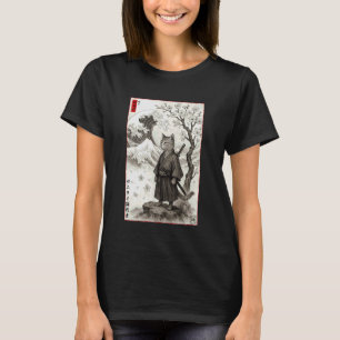 Japanische Kanagawa Edo-Malerei Ukiyo-e Samurai-Ka T-Shirt