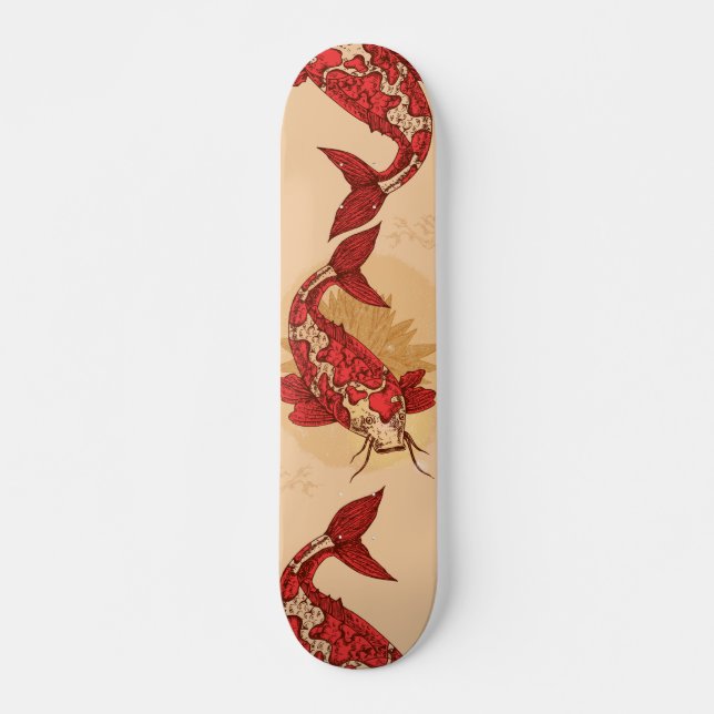 Japanische Karpfe Skateboard (Vorne)